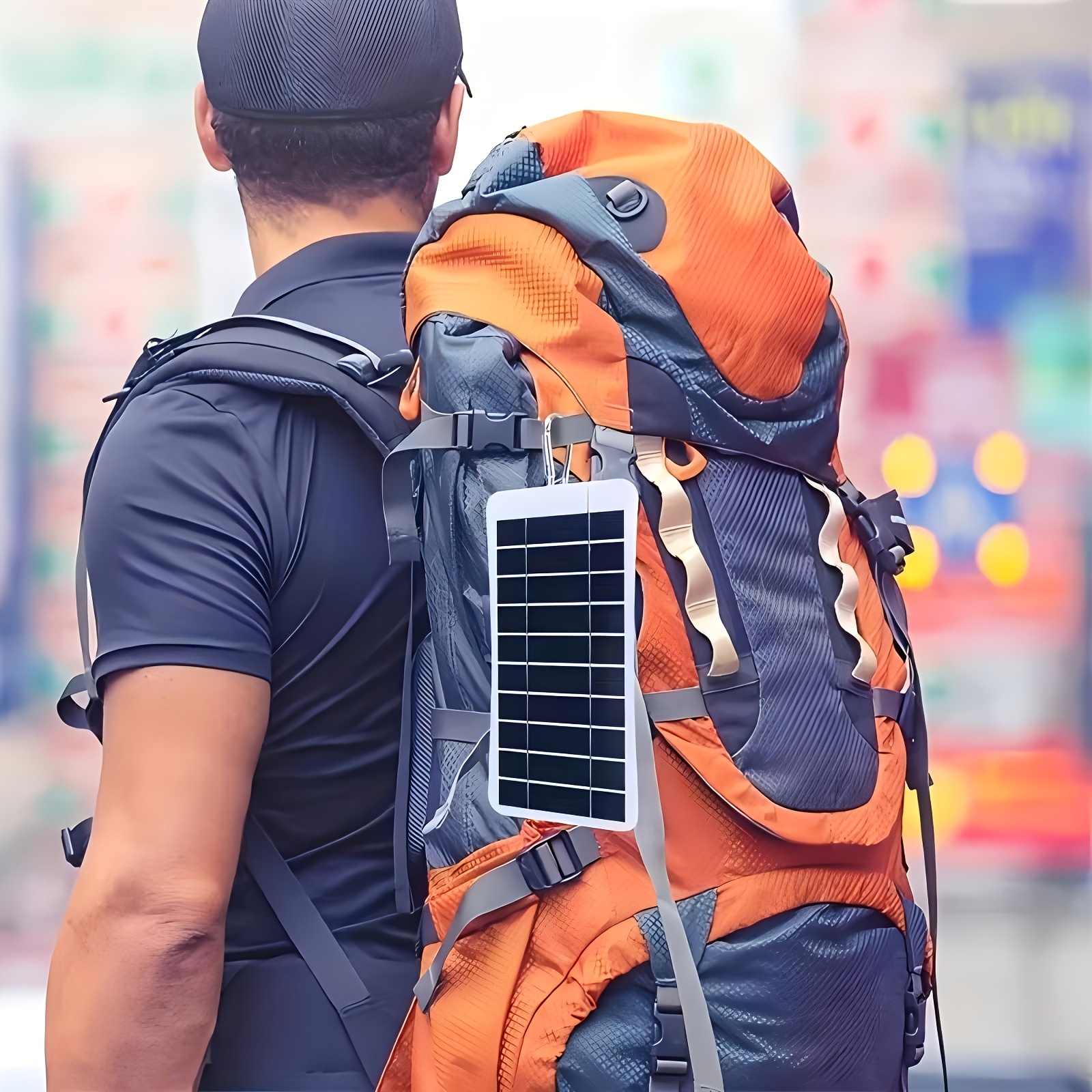 outdoor solar panel charger for mobile phones small fans small electronic devices etc portable for outdoor travel and mountaineering suitable for emergency use when   is no power but   sunlight Product details 2