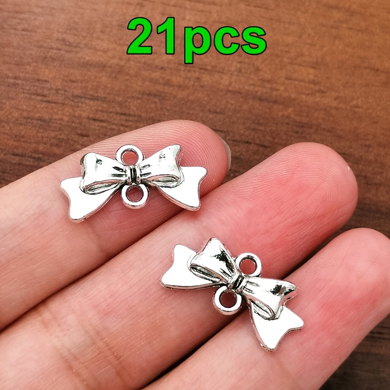 TEMU 21pcs Bow Connector Pendants, Women's Fashion Pendant Charms, Diy Handmade Necklace, Earrings, Bracelet, Anklet Accessories, Bohemian Style,