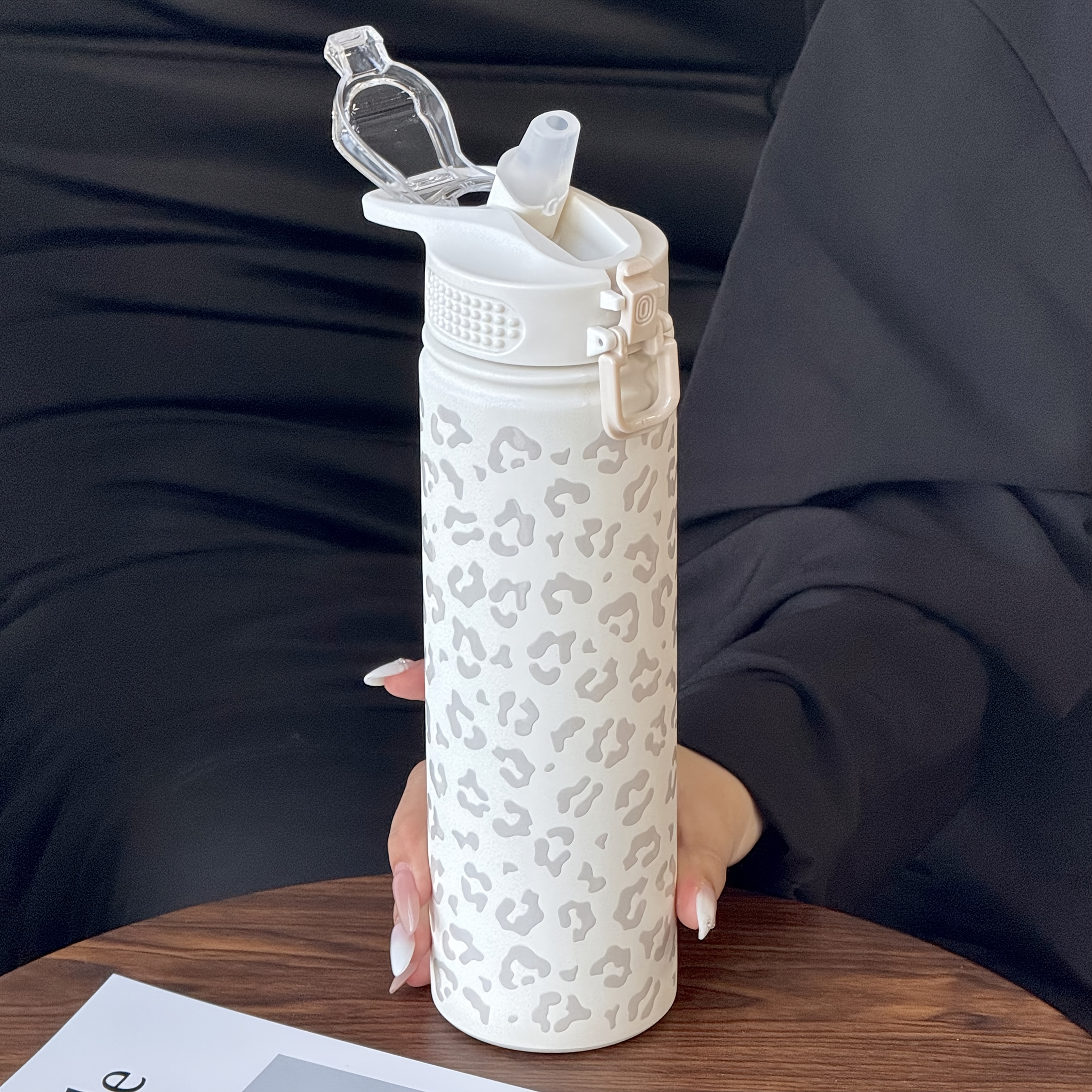 750ml leopardmönstrad rostfritt stål tumbler - Temu Sweden