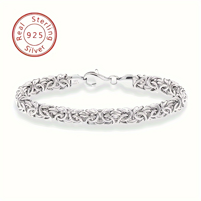 

Italian 925 Sterling Silver Bracelet, Handmade In Italy, Fashionable And Minimalist, Perfect For Daily Gatherings And Birthday Gifts, Comes With A Beautiful Gift Box