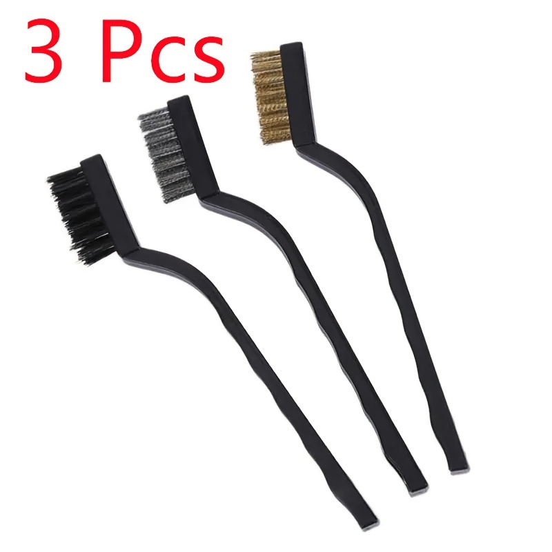 3 15pcs professional wire brush set ideal for cleaning welding deslagging and rust removal   and nylon brushes