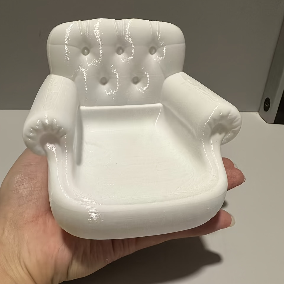 TEMU Simulierte Samt Sofa Form Aufbewahrungsbox Desktop Organizer Große Kapazität für Schlüssel Kopfhörer Souvenirs Einzigartiger Sofa Dekor Behälter