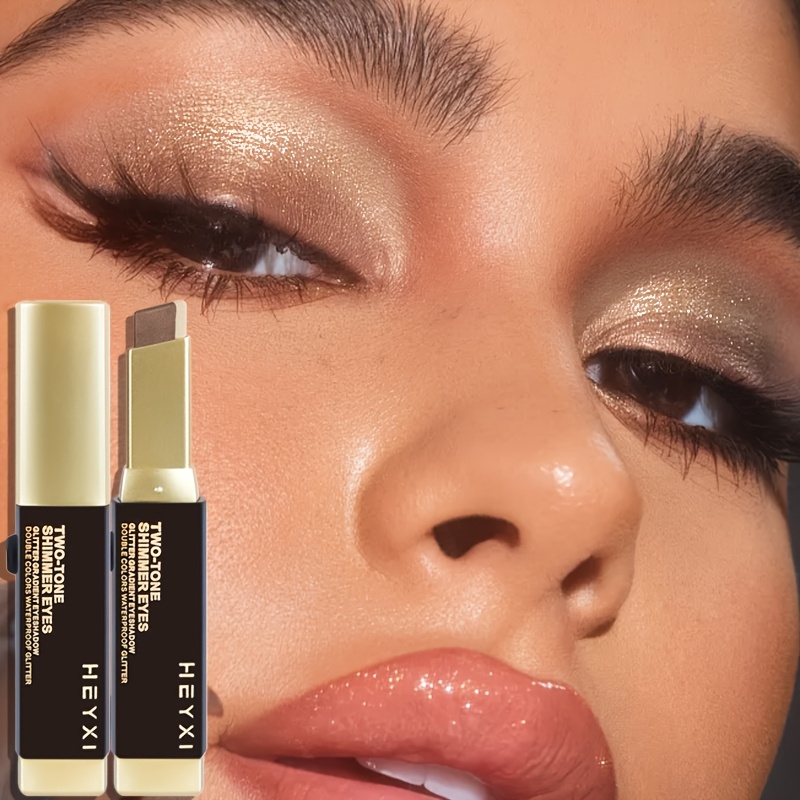 Dual-Tone Gradient Eyeshadow Pencil, Waterproof & Long-Lasting