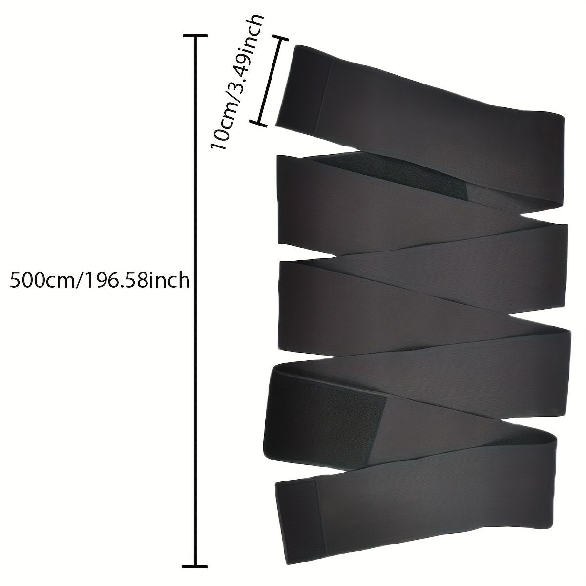 Image of 1pc Cloud 's Adjustable Waist Trainer Belt - 3/4/5m Length Tummy Control Corset With Closure, Compression For Posture &, & Workout Body Shaper (black/ Purple)