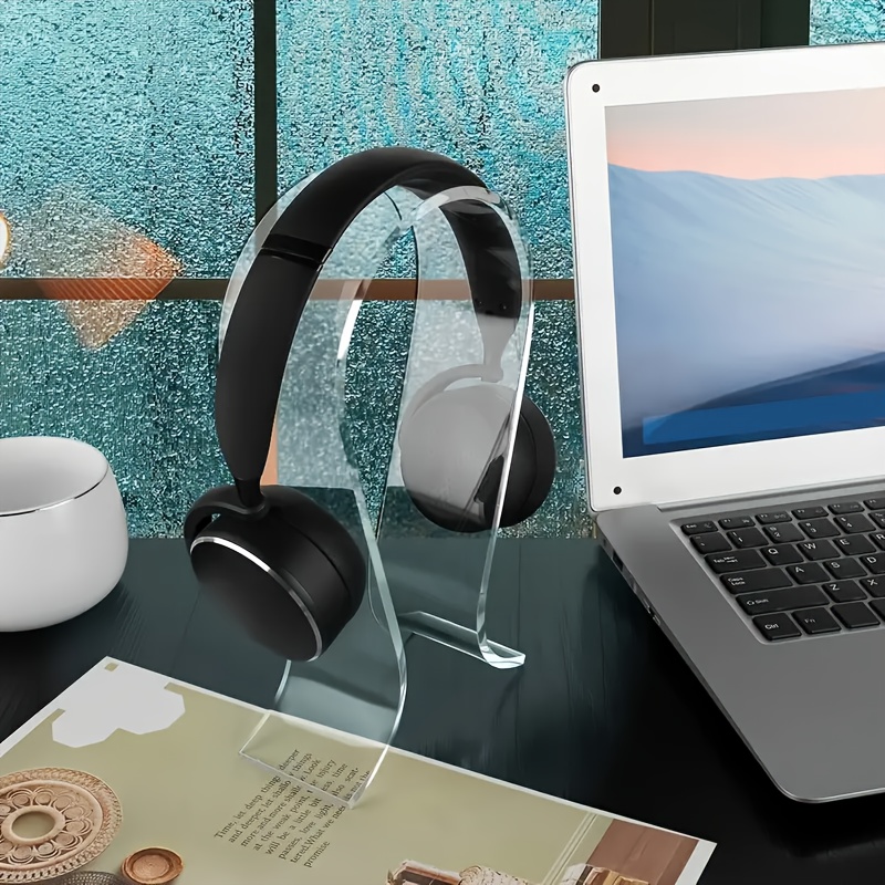 TEMU U Acrylic Gaming Headset Holder, Gaming Headset Holder, Headset Holder Accessory Gaming Accessory For Headset Accessory Holder, Gaming Tv, Desk,