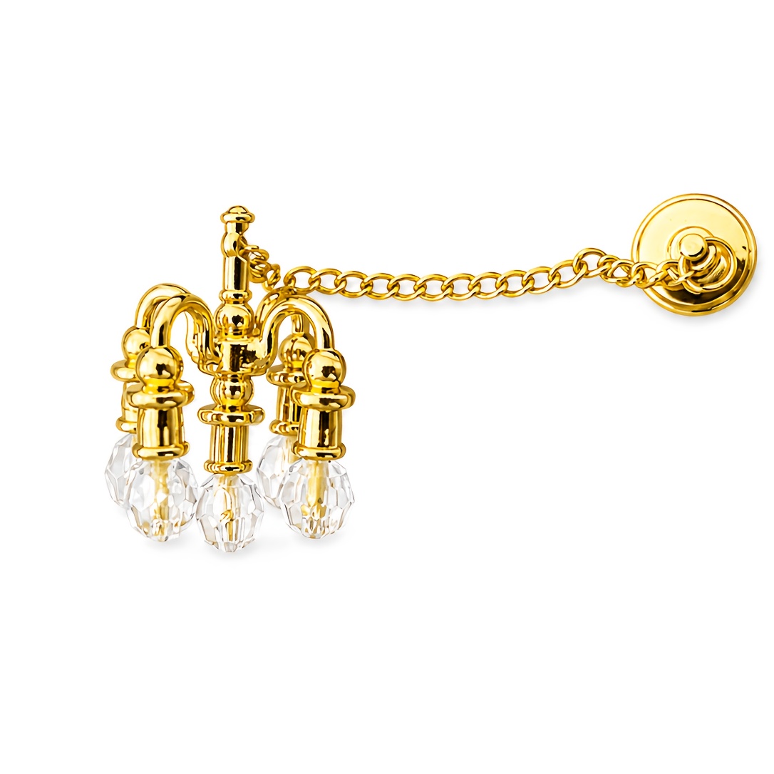 Image of 1pc Miniature Dollhouse Pendant Light - Elegant Realistic Chandelier-like Fixture With Delicate Chains, Compatible With Dollhouse Scenes, Miniature Home Decor - Perfect For Living Room, Bedroom