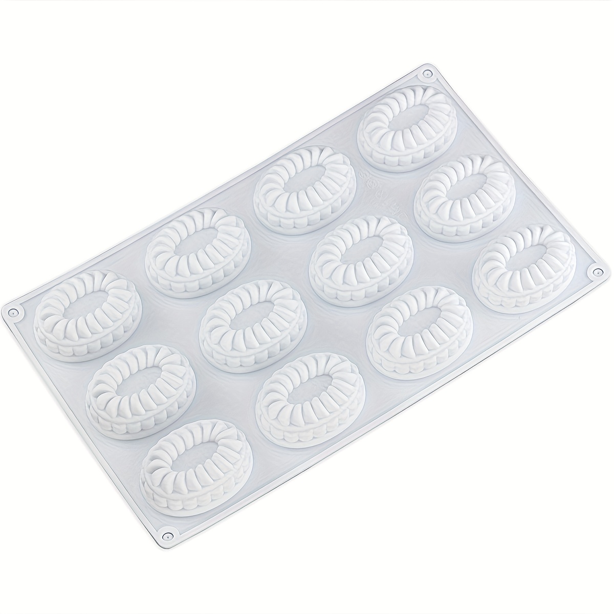 Image of 1pc Heart-shaped Oval Silicone Cake Mold Baking Pastry Mousse Cake Mold Cake Decorating Candy Chocolate Pastry Mold