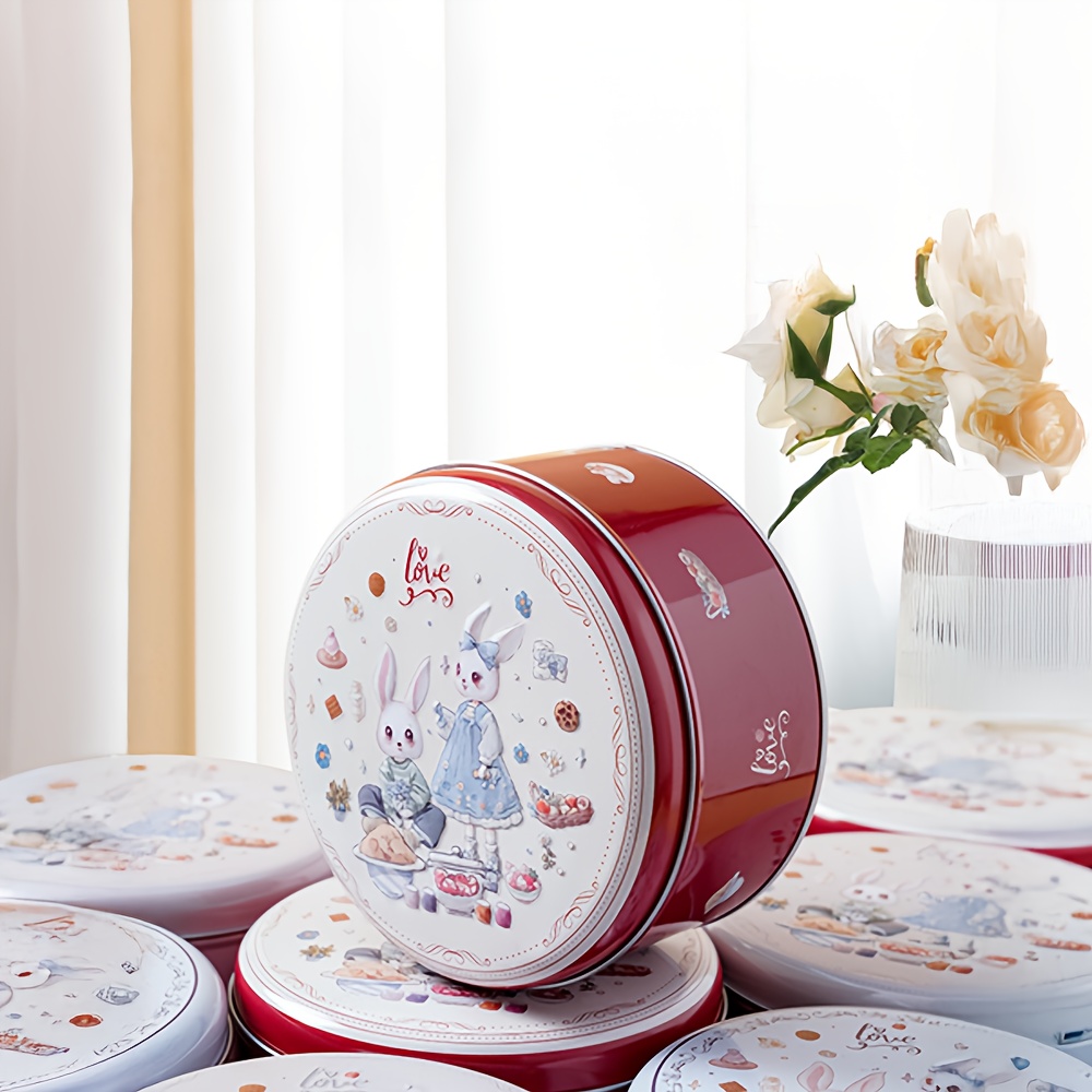 1pc Elegant Metal Cookie & Candy Jar with Lid - Round Tin Container for Wedding, Bridal Shower, Birthday, and   Favors - Durable Iron Canister for  , Wedding Favor Jar |   | Durable Iron Ja