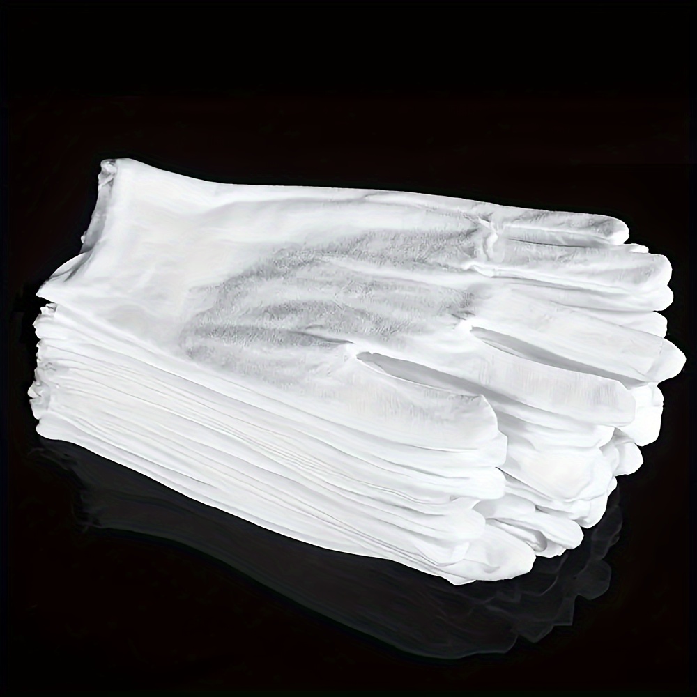 13 pairs white gloves large cloth gloves ideal dry hands