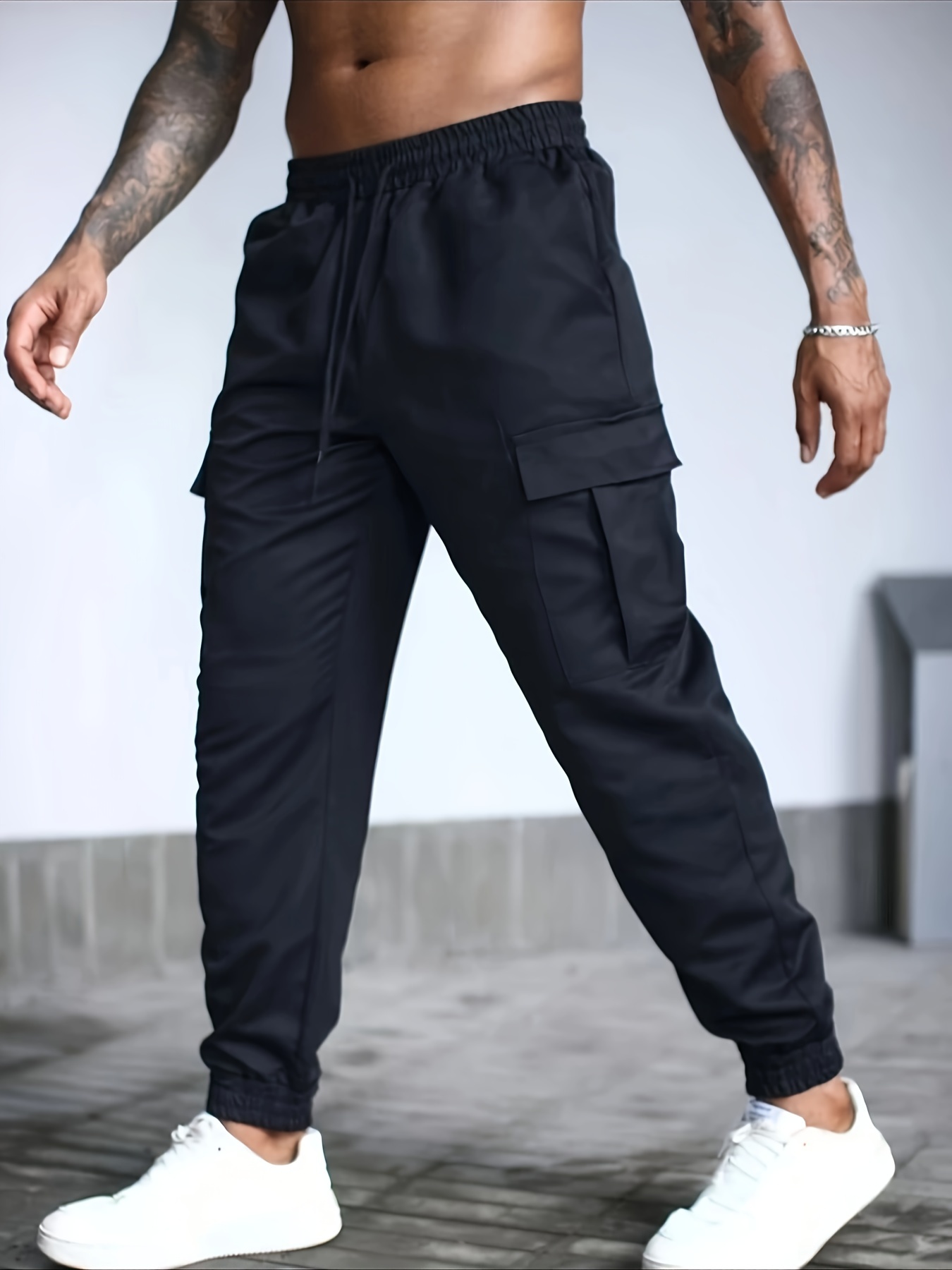 *'S Cargo Pants Non-Stretch Fabric with Multiple Utility Pockets,  Drawstring Waist for Everyday Formal Wear Work, Travel, Outdoor P