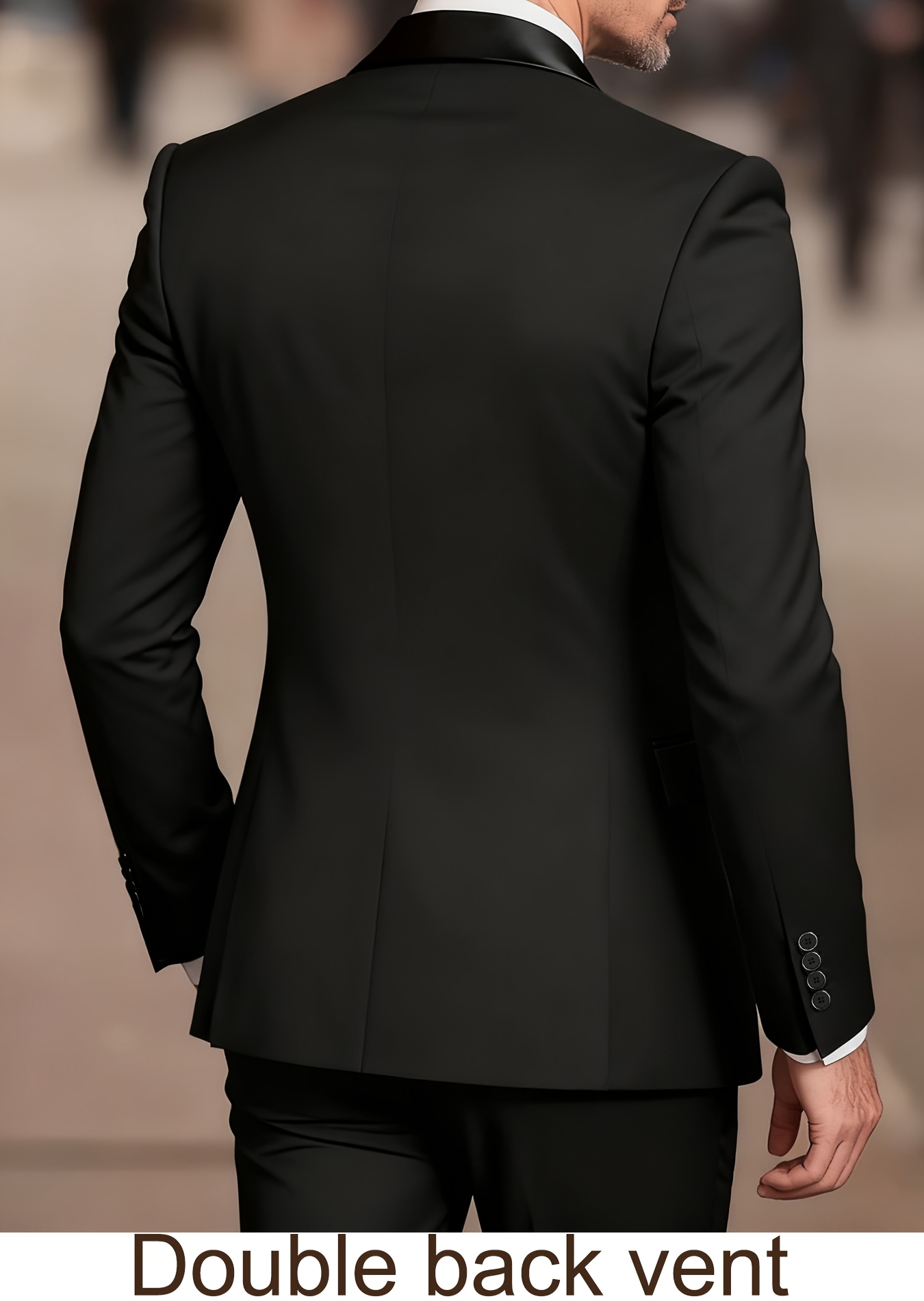 Ensemble de costume pour homme, 3 pièces, blazer, gilet et pantalon, tenue d'affaires pour garçon d'honneur, élégant et tendance, hommes de qualité supérieure, convient pour mariage, affaires, fête (avec pochette carrée)