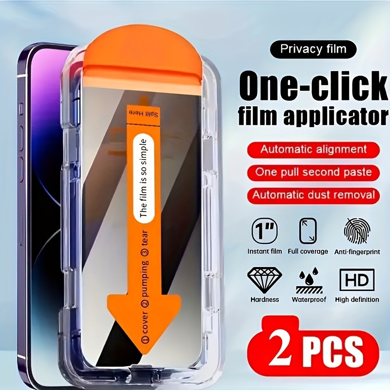 

2pcs 2x Tempered Glass Screen Protector, Suitable For / Pro/ Privacy Screen Protector, Tempered Glass, In , Automatic Dust Removal, No Bubbles, Full Coverage High Bright Surface Treatment