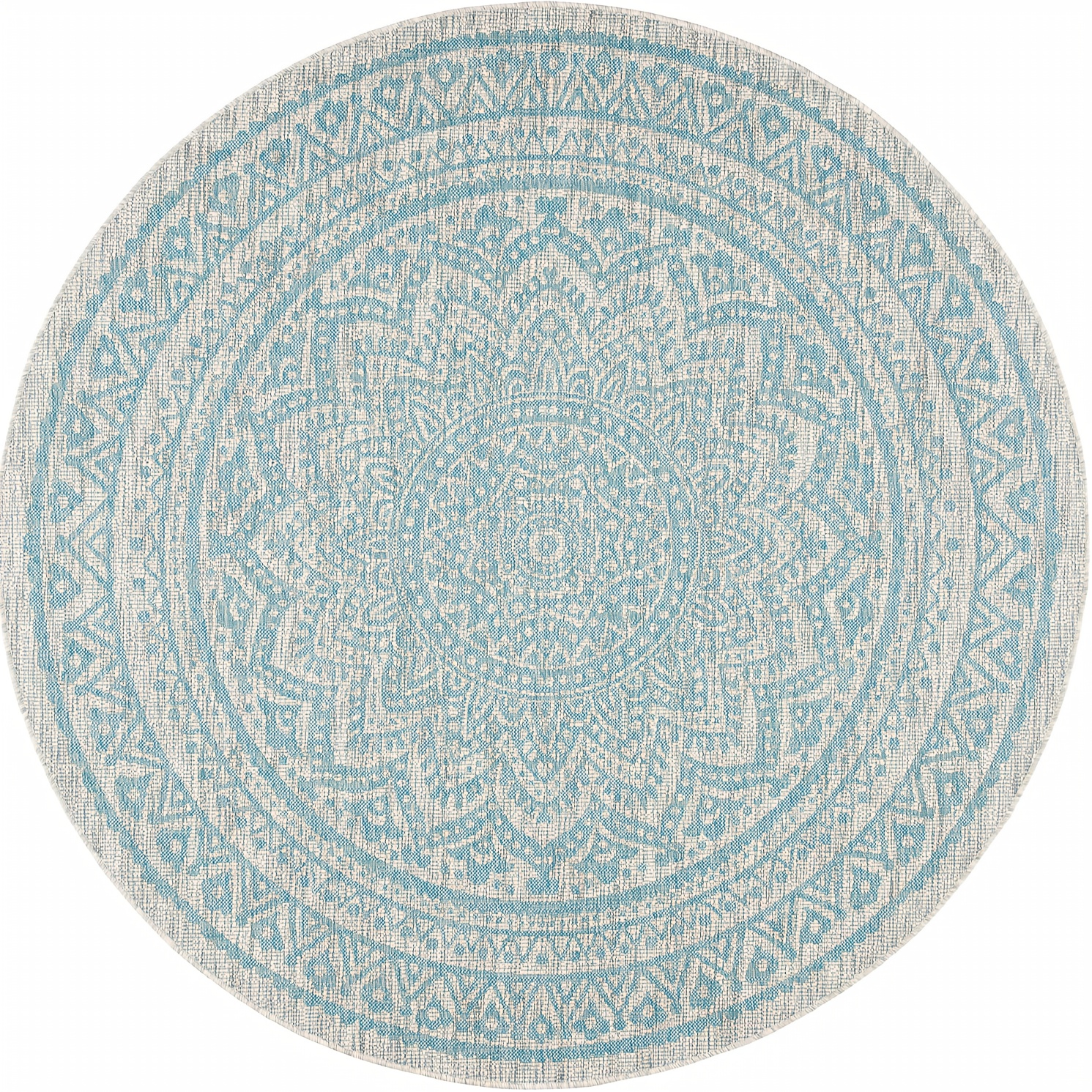 TEMU 1 pieza de tapete circular de lujo retro francés con luz azul, para , dormitorio, tapete antideslizante, resistente a la tensión para ,