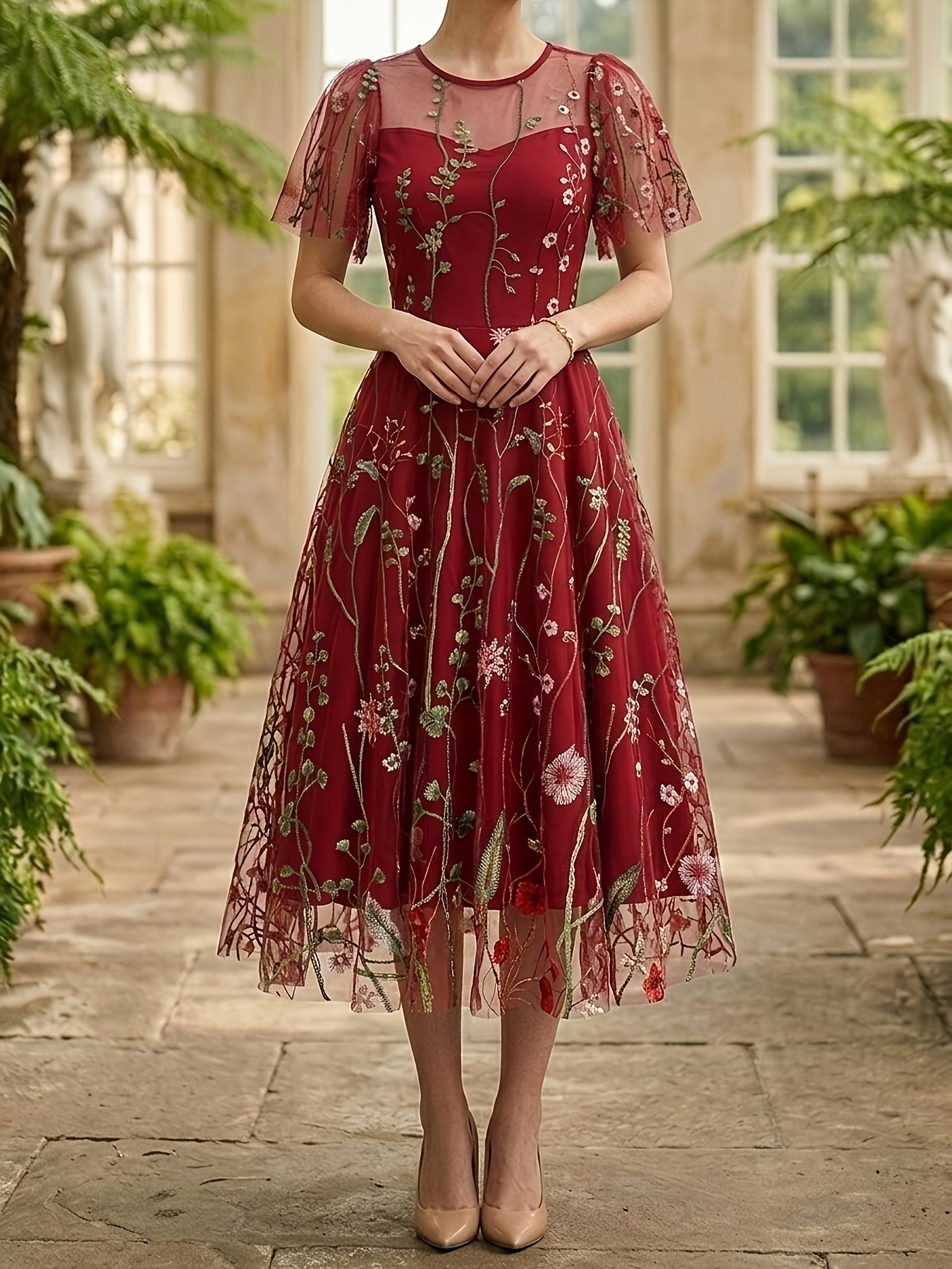 1960s women's fashion dresses Dolores Dress in Daisy Print main image 0