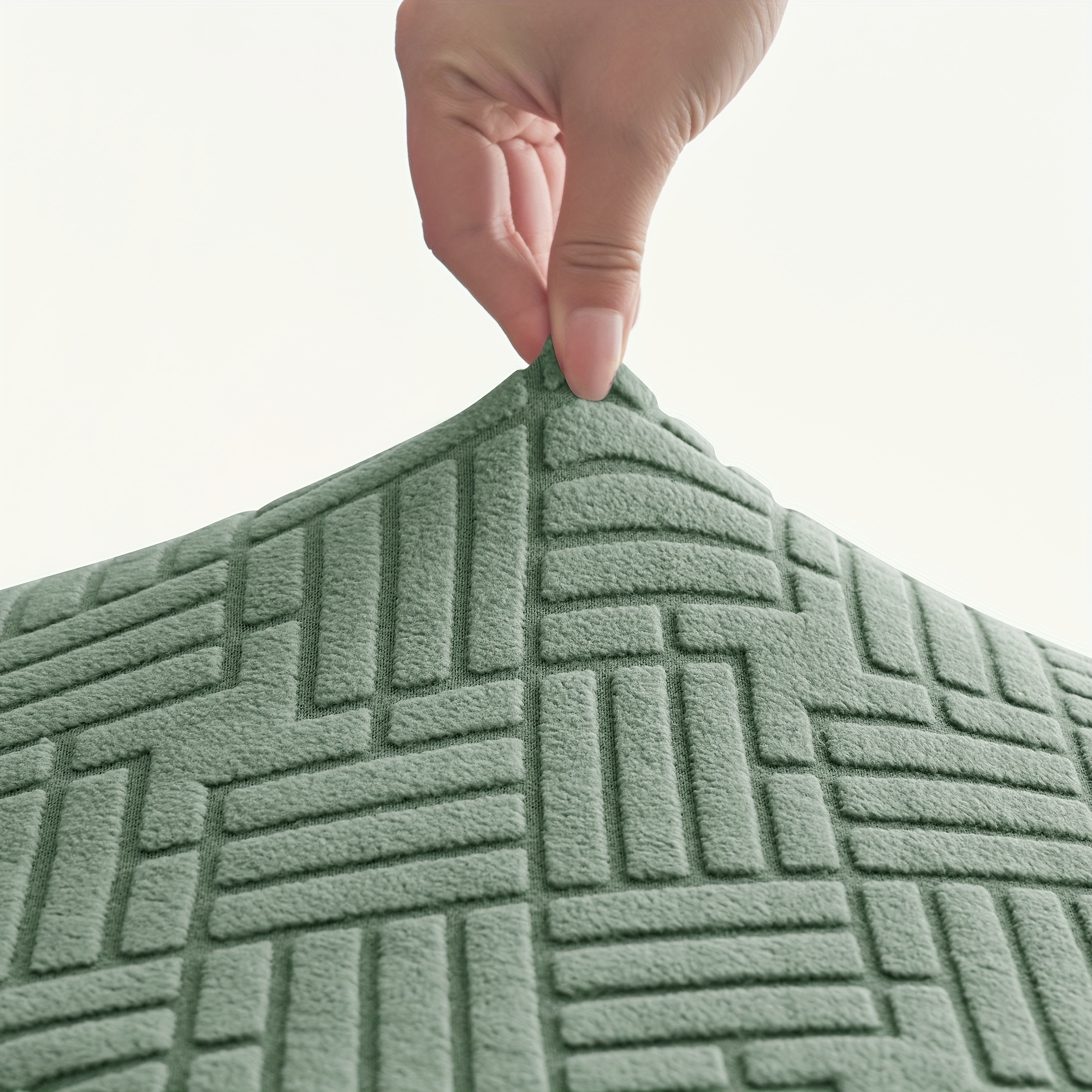 4/6 piezas fundas elásticas jacquard de felpa con diseño de   para mesa y silla, protectores de silla para hogar y hotel