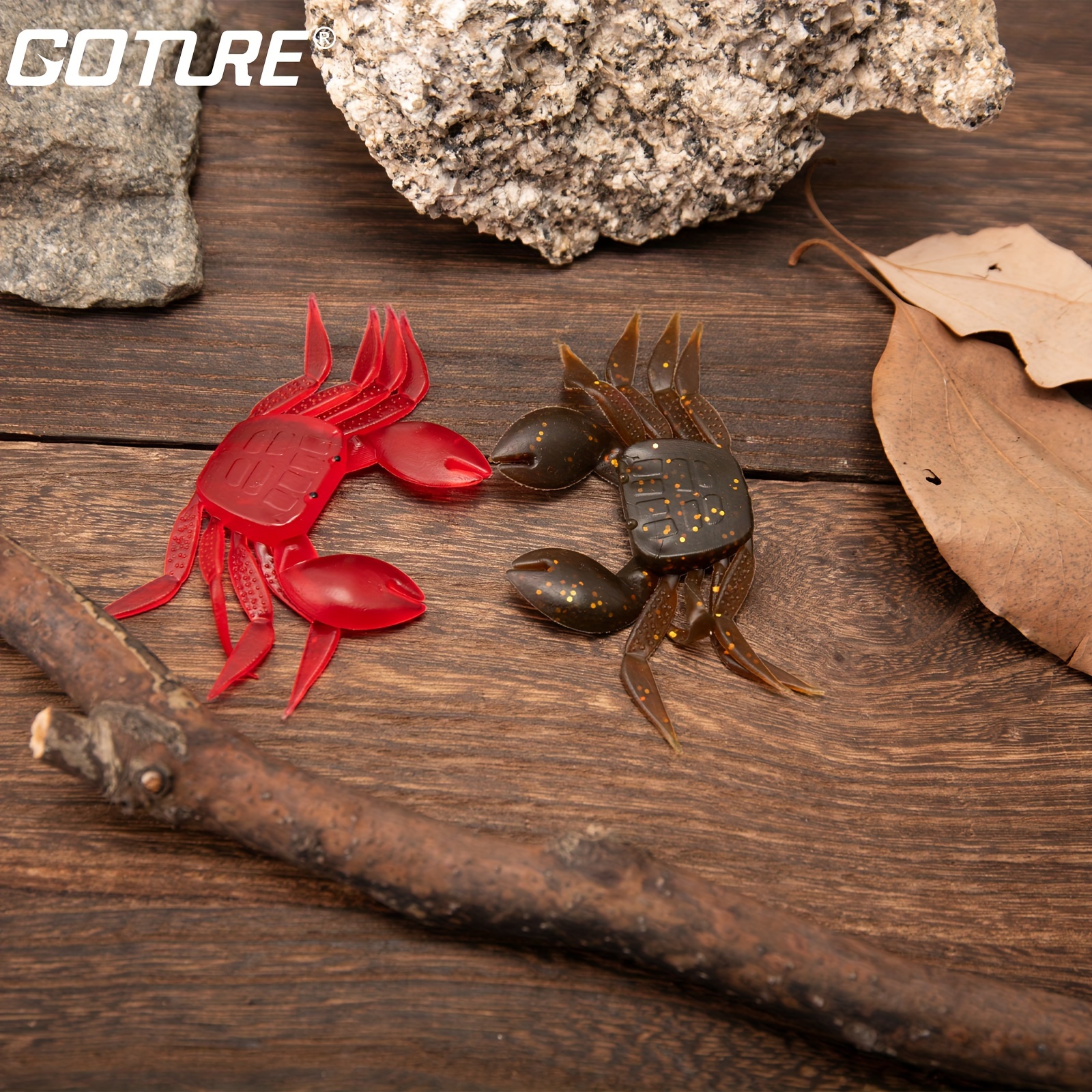  BESPORTBLE 6Pcs Simulation Crab Bait Crab Shape