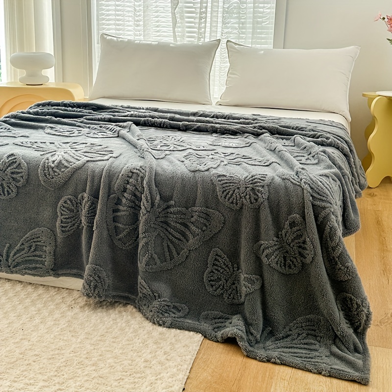 1pc 3d three dimensional butterfly milk fleece throw blanket flannel blanket bed blanket nap blanket throw pillow blanket sofa blanket camping blanket air conditioning blanket office blanket gift   for   details 3