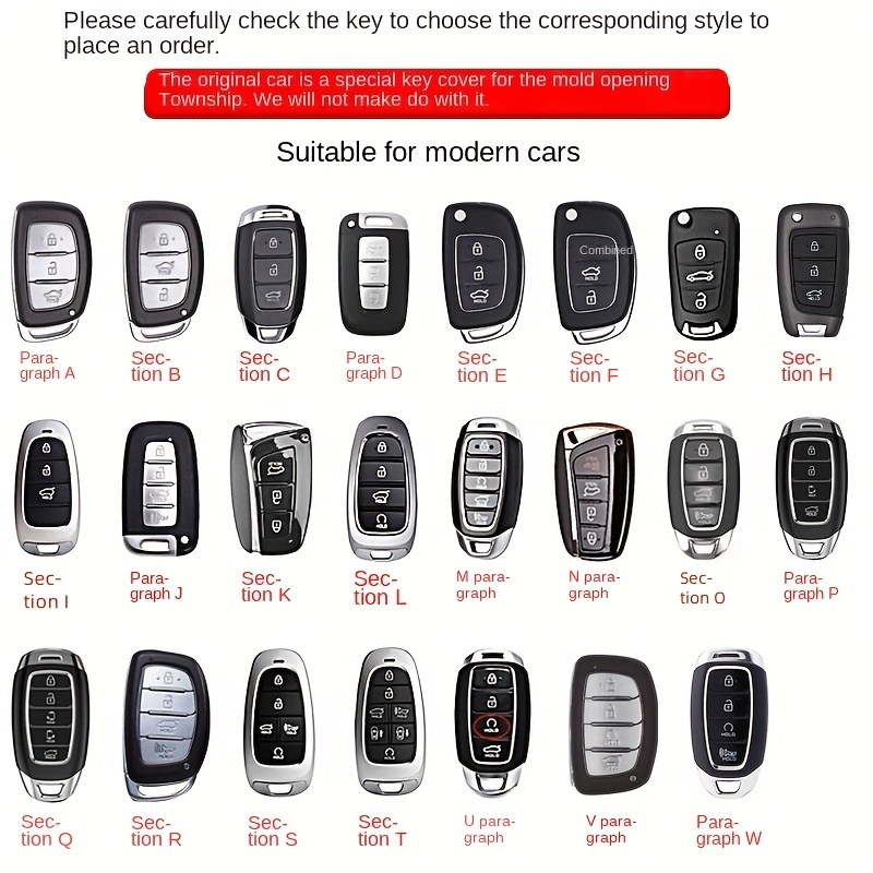 car key case cover housing shell protector for hyundai tucson     joy   festa   elantra accent i30 i35 i40