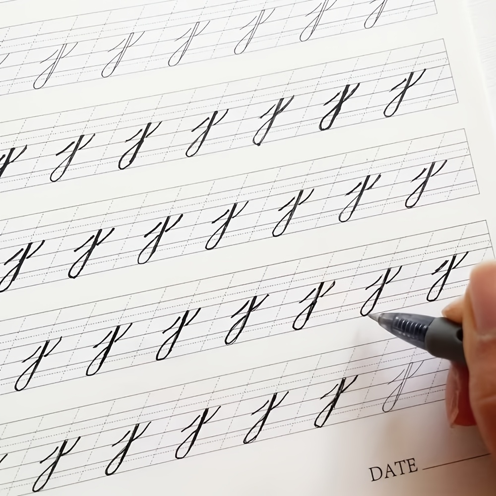 item picture 1 blank calligraphy practice book a4 size adult english handwriting workbook calligraphy and   skills educational book elegant handwriting practice notebook 24 pages