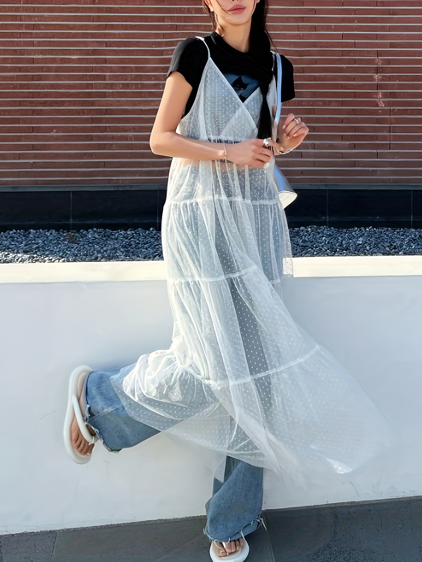 casual sheer dress 33 Ideas on How to Wear Sheer & See-Through Outfits