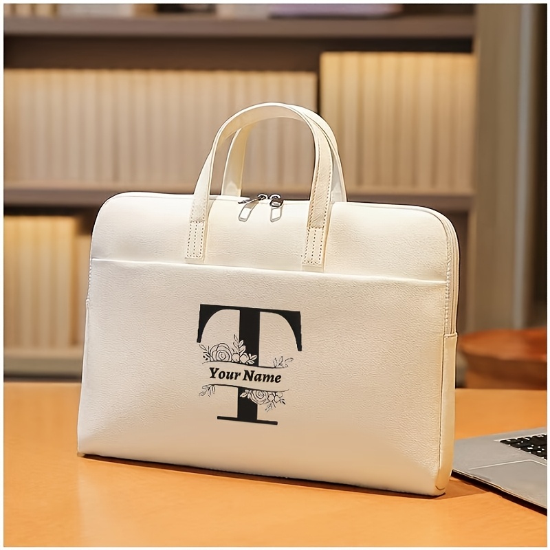 Personalized 15.6-Inch PU Notebook Bag