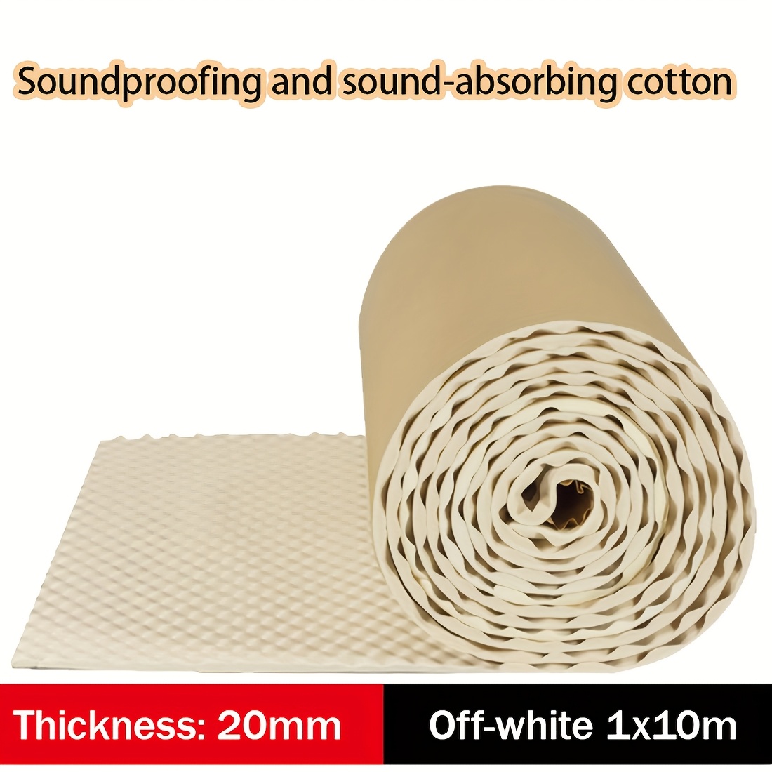 Soundproof Foam Board, High-density Acoustic Pad, Self-adhesive Egg Carton Soundproof Wall Panel, 15mm Thick, Suitable For Hvac Ducts