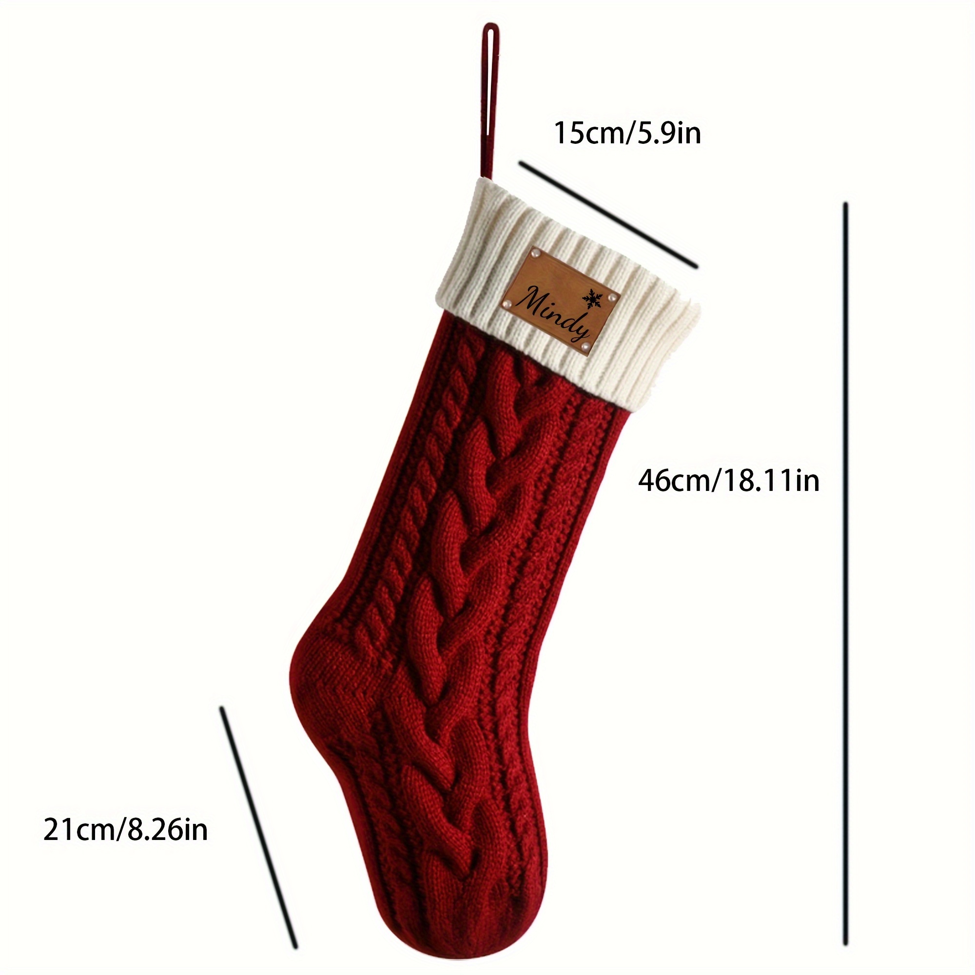 

Custom Name Knit Christmas Stockings - Personalized For Family, Gifts & Decorations