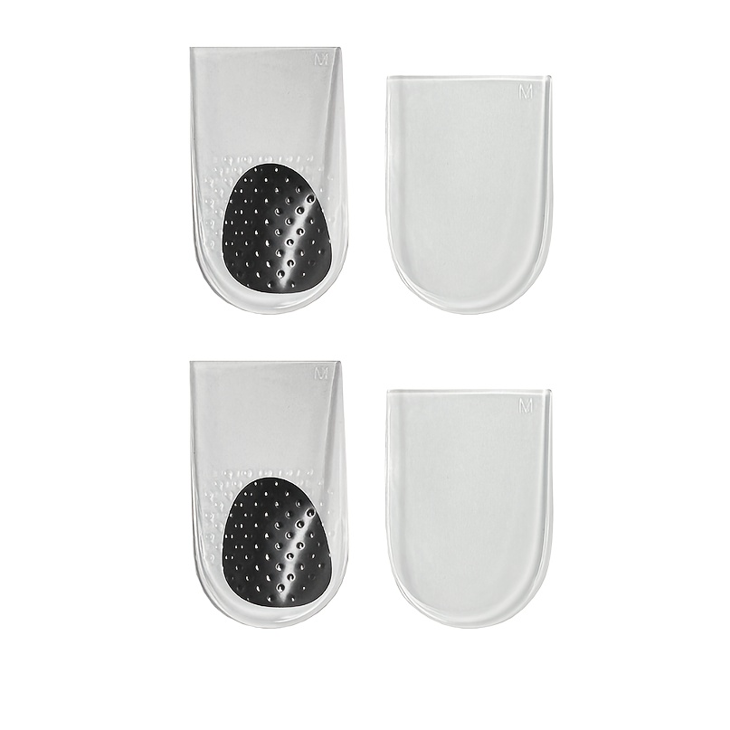Image of 4-pc/2 Layers Wedge Heel Cushions For Footwear, Adjustable Medial & Lateral Foot Inserts, Reusable & Washable Height Boost Insoles For Men And Women