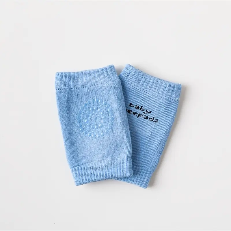 terrycloth baby socks set with anti slip pads elbow and knee protectors for crawling and learning to walk childrens knee pads details 2