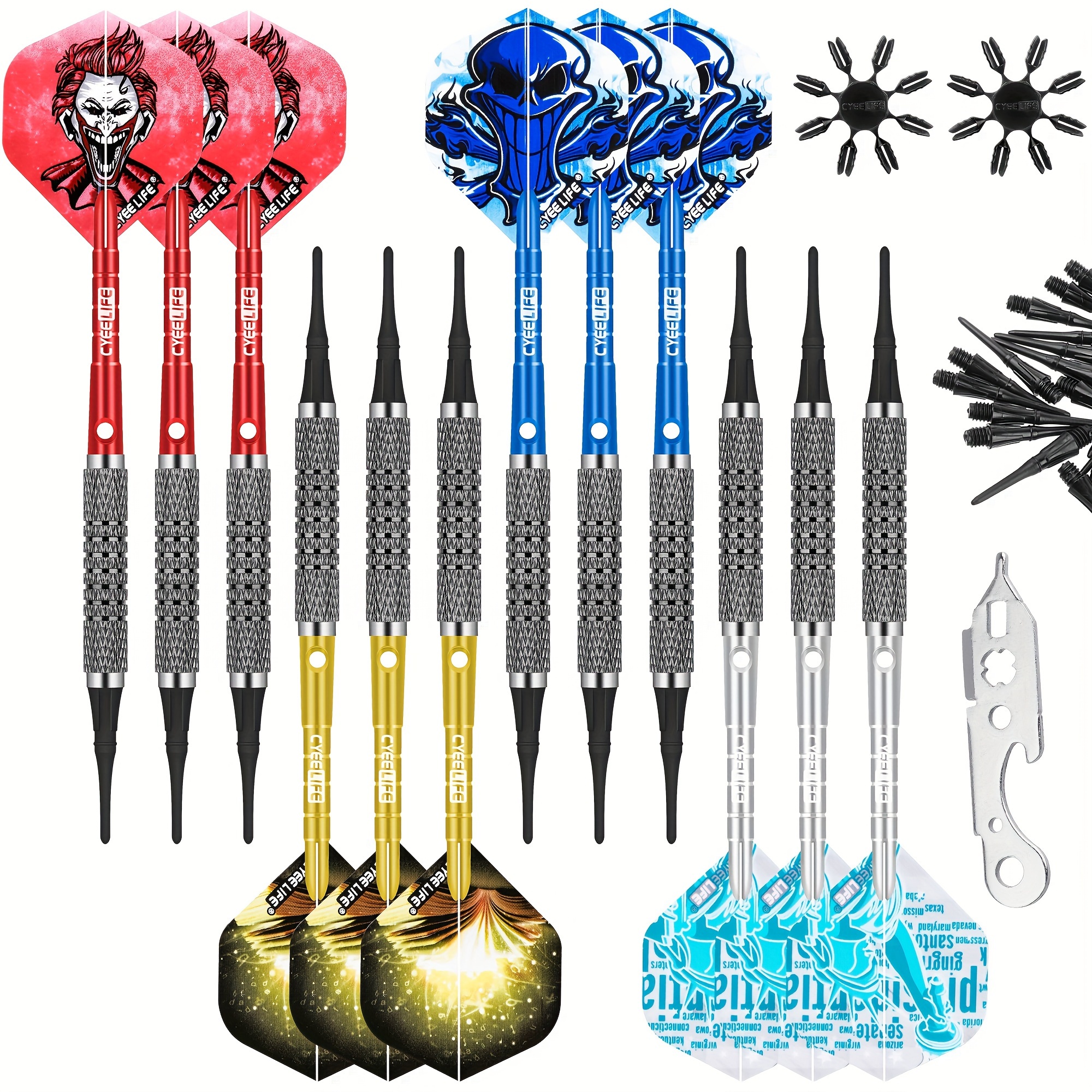 

Cyeelife Darts Set Shafts, Flights And Accessories