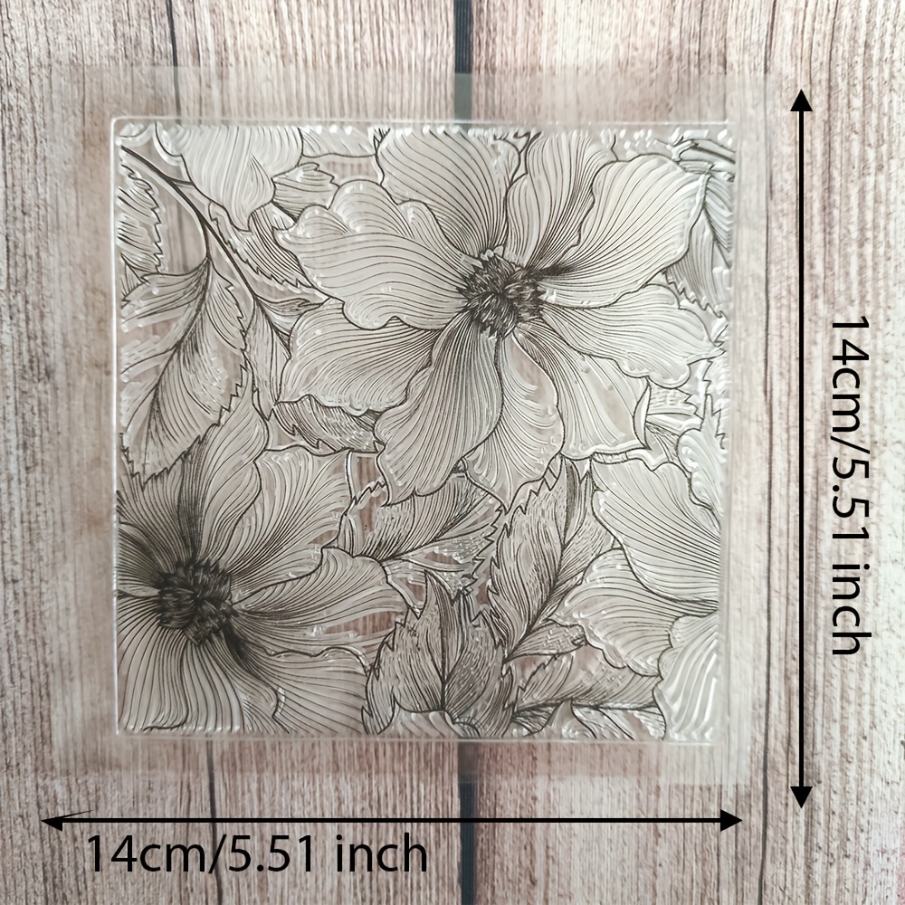 E-shop Klarsiegel mit großen blumigen Blättern für Scrapbooking, Kartenherstellung und dekorative Siegelarbeiten