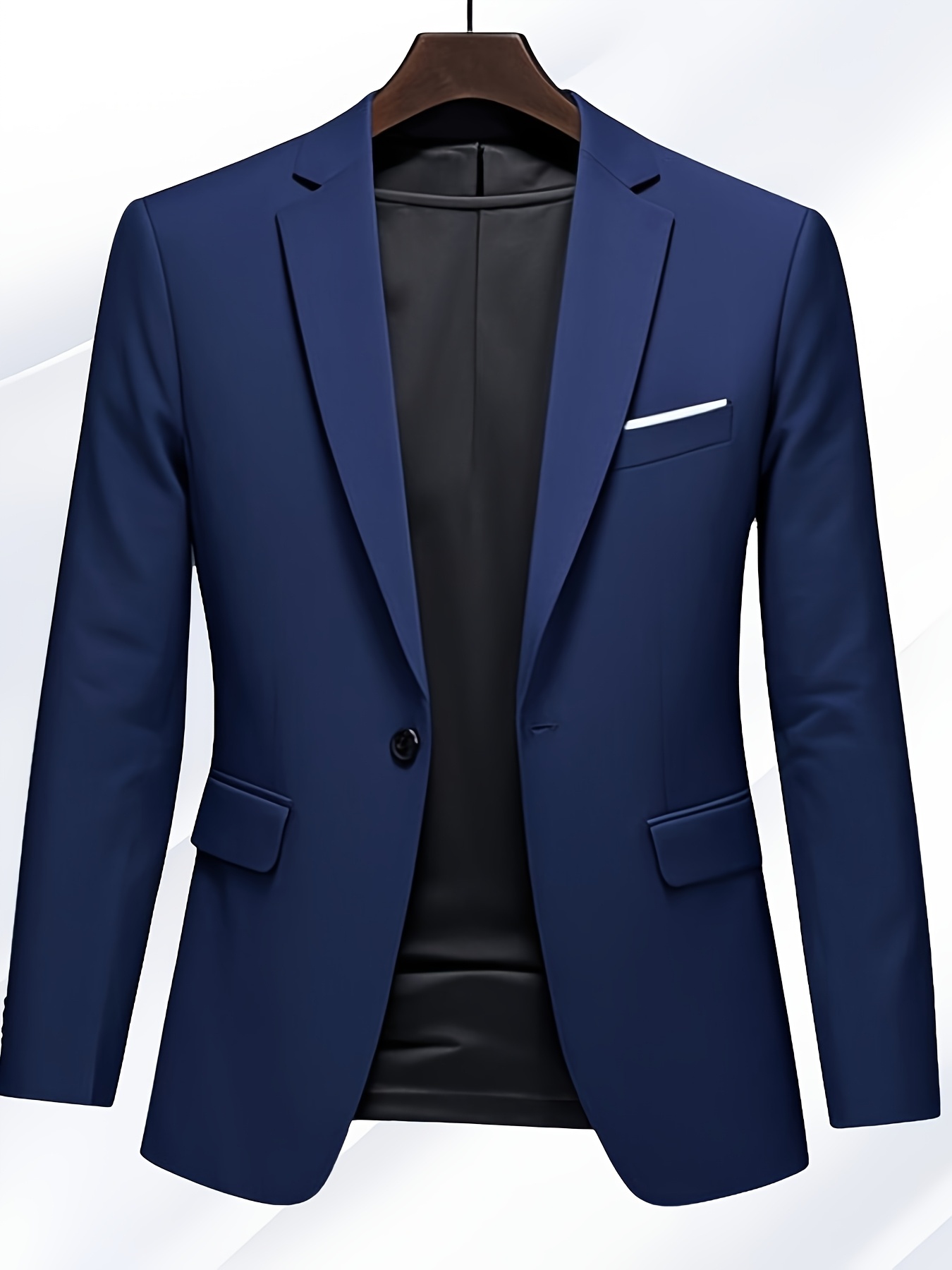 1pc mens   fit business suit jacket single breasted v neck jacket formal jacket suitable for offices weddings parties classic   only 1 jacket