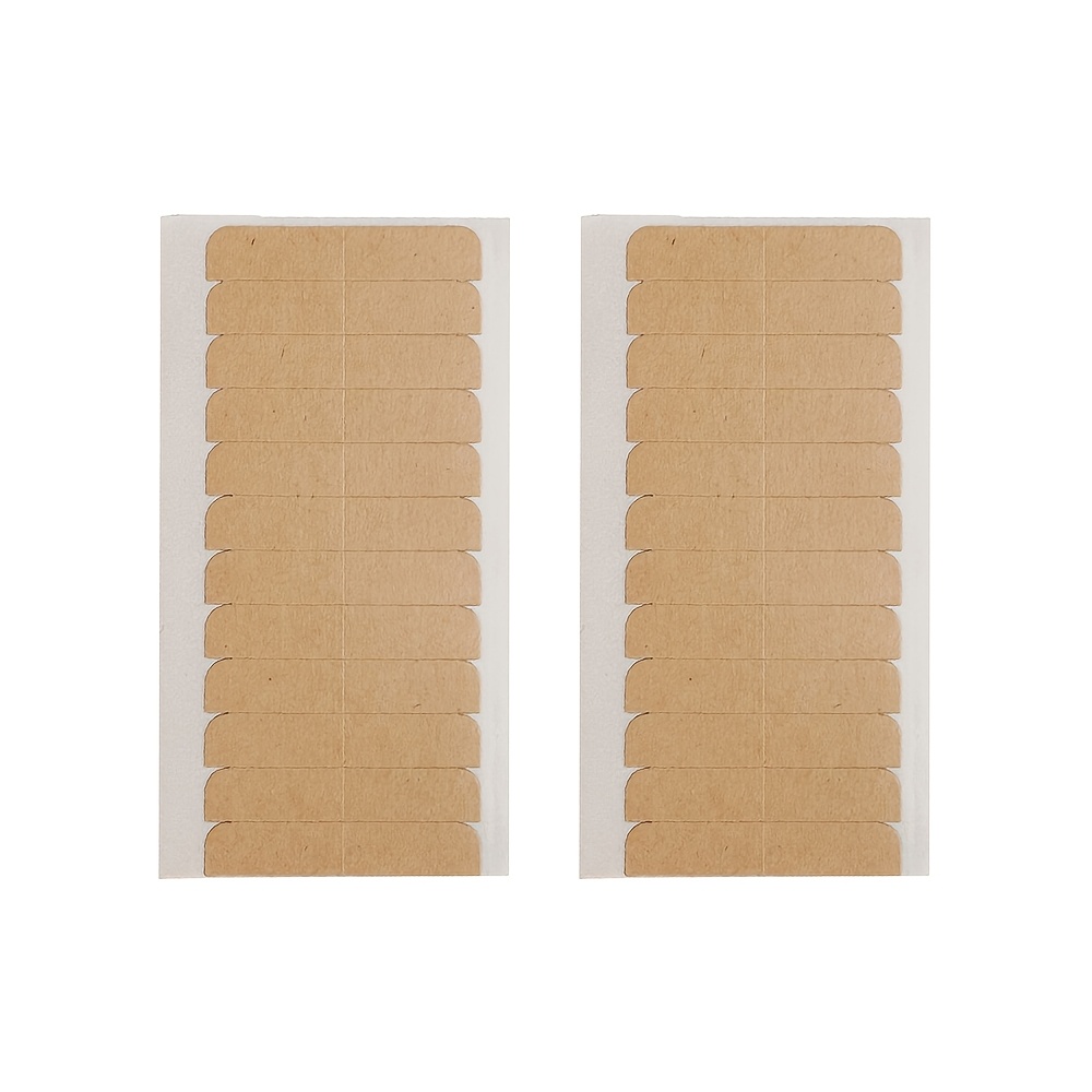TEMU Deux feuilles de ruban adhésif double face imperméable et résistant à la transpiration pour perruques, avec un design invisible et couture,