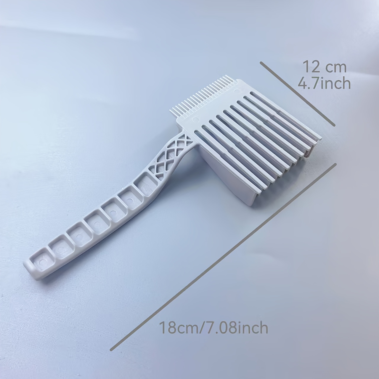 Portable Flat Top Hair Comb For Men - Durable Plastic Bristles, Resin Handle, Ideal For Styling & Grooming