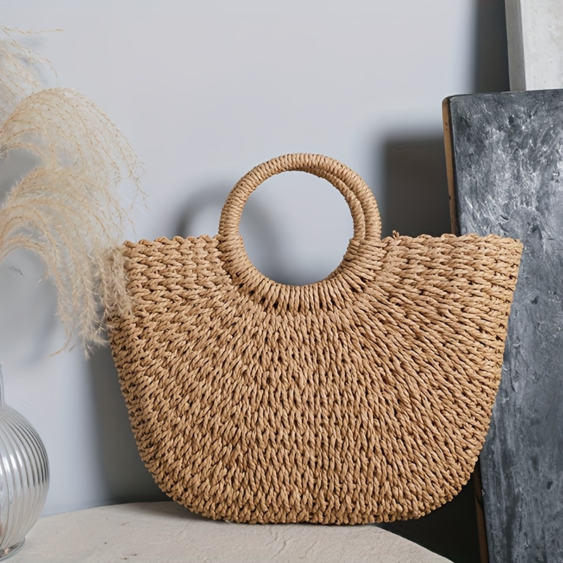 handmade woven half bag casual vacations and beach 1