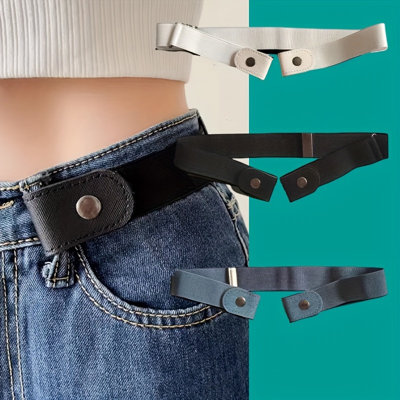 

[customer ] 3pcs Waist Belts For - , No-buckle For Dresses, Skirts & - Washable