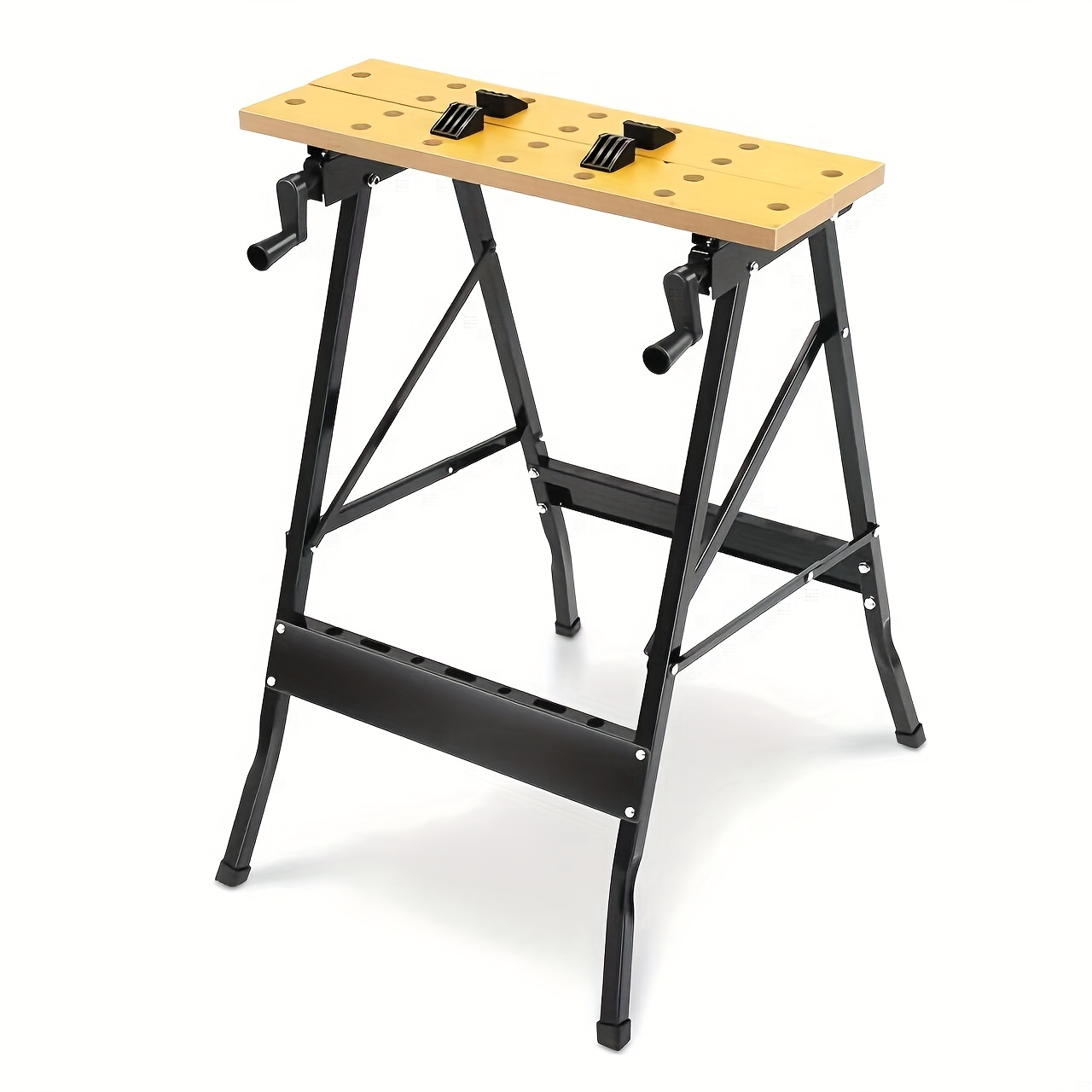 TEMU 1set Super Lightweight Foldable Woodworking Workbench - Durable Portable Bench For Versatile Tasks, Perfect For Diy Enthusiasts And Compact