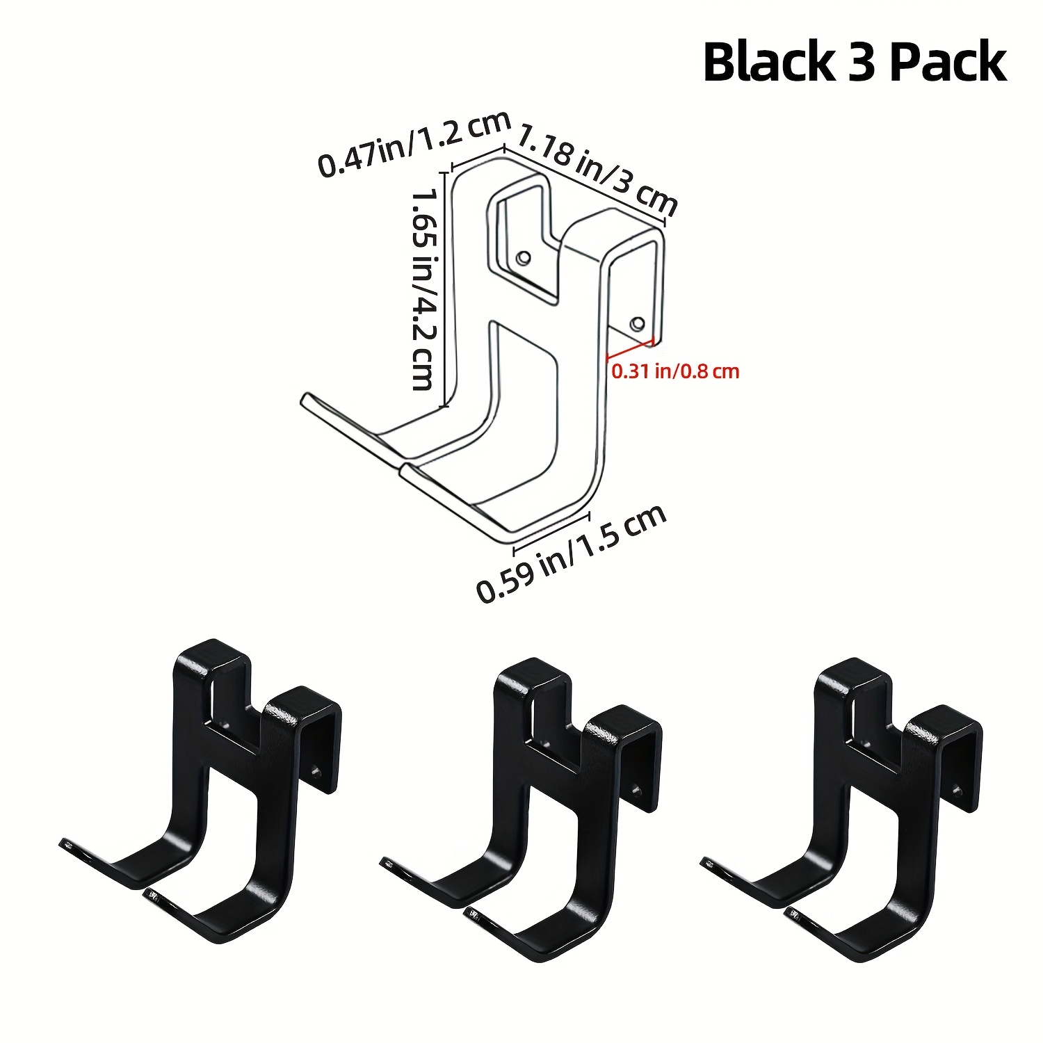 E-shop 3/6 Stück Aluminium Haken, Duschglas-Türhaken, Bohrfreie Montage, für Rasierer und Duschkugeln, Platzsparende Handtuchhalter für rahmenlose