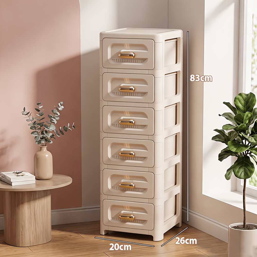 Image of Cabinet- Slim Drawer Storage Cabinet- Storage Cabinet- Item Storage Cabinet- Drawer Cabinet- Suitable For Use Next To Home Cabinets, , Bedroom, Under A Desk, Etc, Corner Shelves