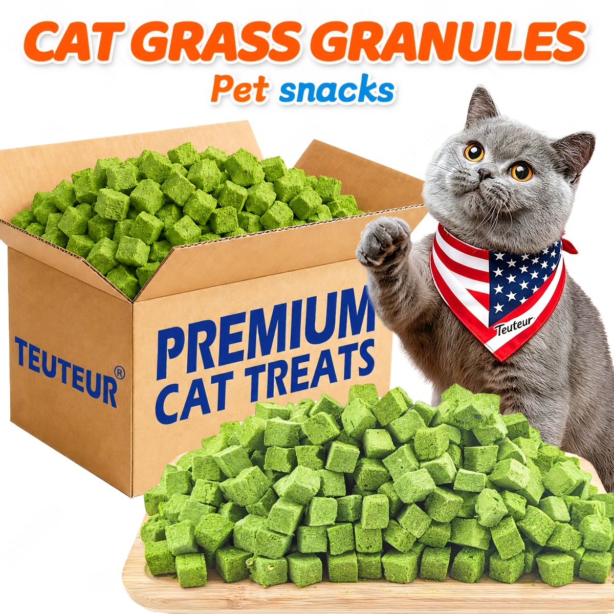 cat grass sticks sold on Temu United States