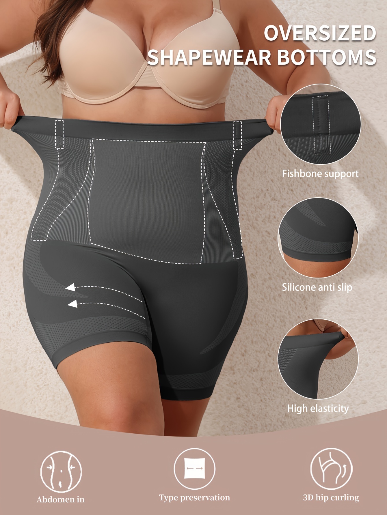 Women Wear High-waisted Pants That Shape The Body Without Leaving Marks, Managing Their Figure, Plus Size