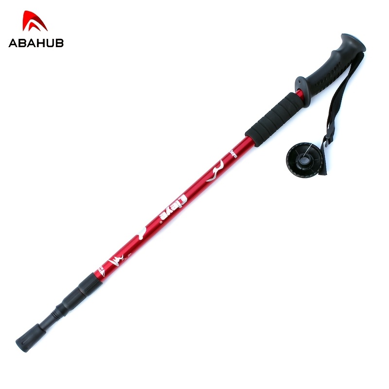 3-Section Trekking Poles with Straight Handle for Hiking and Camping