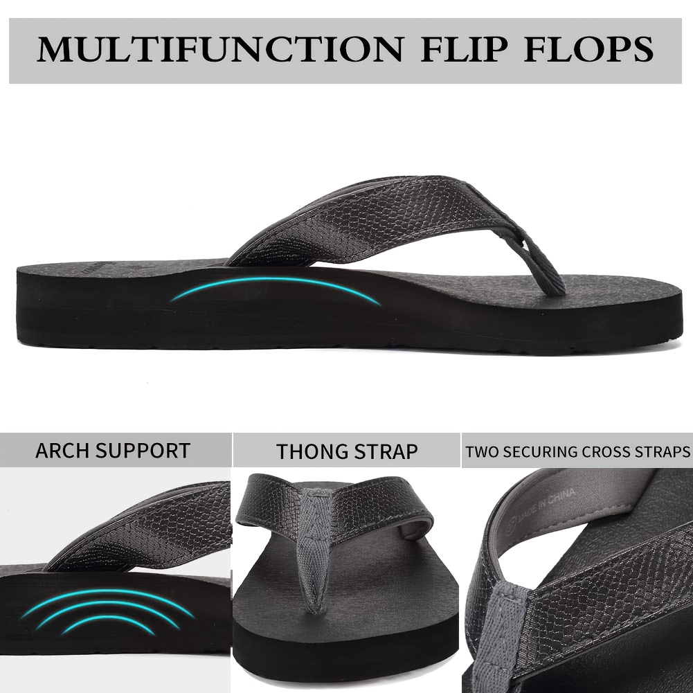 womens lightweight comfortable non   flops pu cover upper eva cushioned sole slip on flat sandals for indoor outdoor beach summer use summer sandals Product details 9