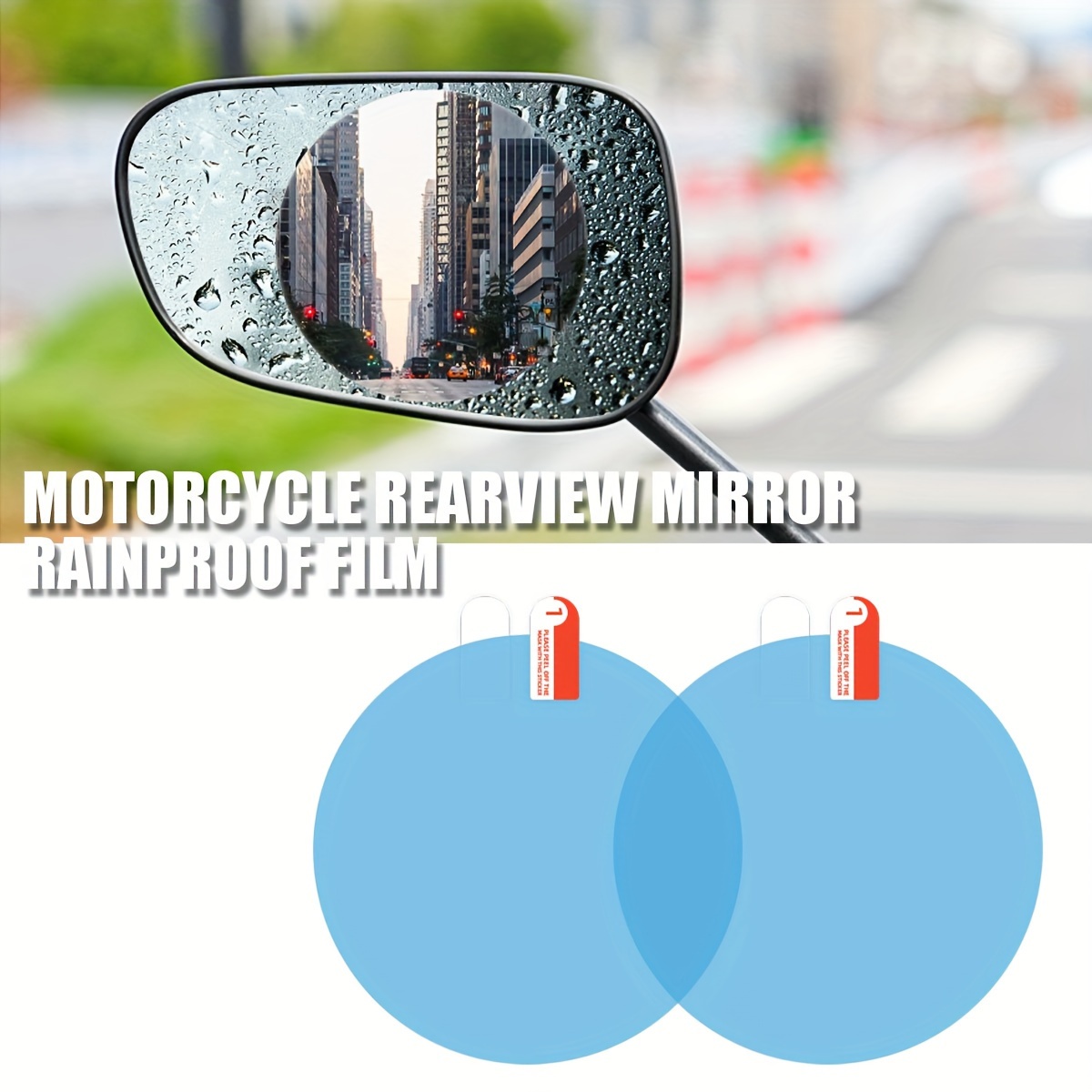 Autocollant Rétroviseur Voiture Accessoire Sécurité Conduite Film Anti-éblouissement Rétroviseur Voiture - Protection Anti-buée - Facile à Poser - 5x20 Cm Film Hydrophobe Film Pour Retroviseur Voiture