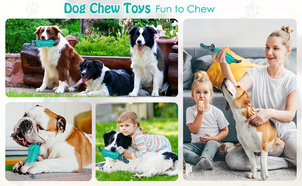 Indestructible Dog Chew Toys: Dog Toys For Large And Medium Dogs - Dog Toys For Dogs Who Like To Chew - Tough Dog Toys