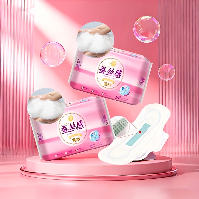 Image of [2 Packs 20 Pads] 240mm Women Period Pads Cotton Soft Ultra Thin Breathable Feminine Hygiene Products Leak Proof