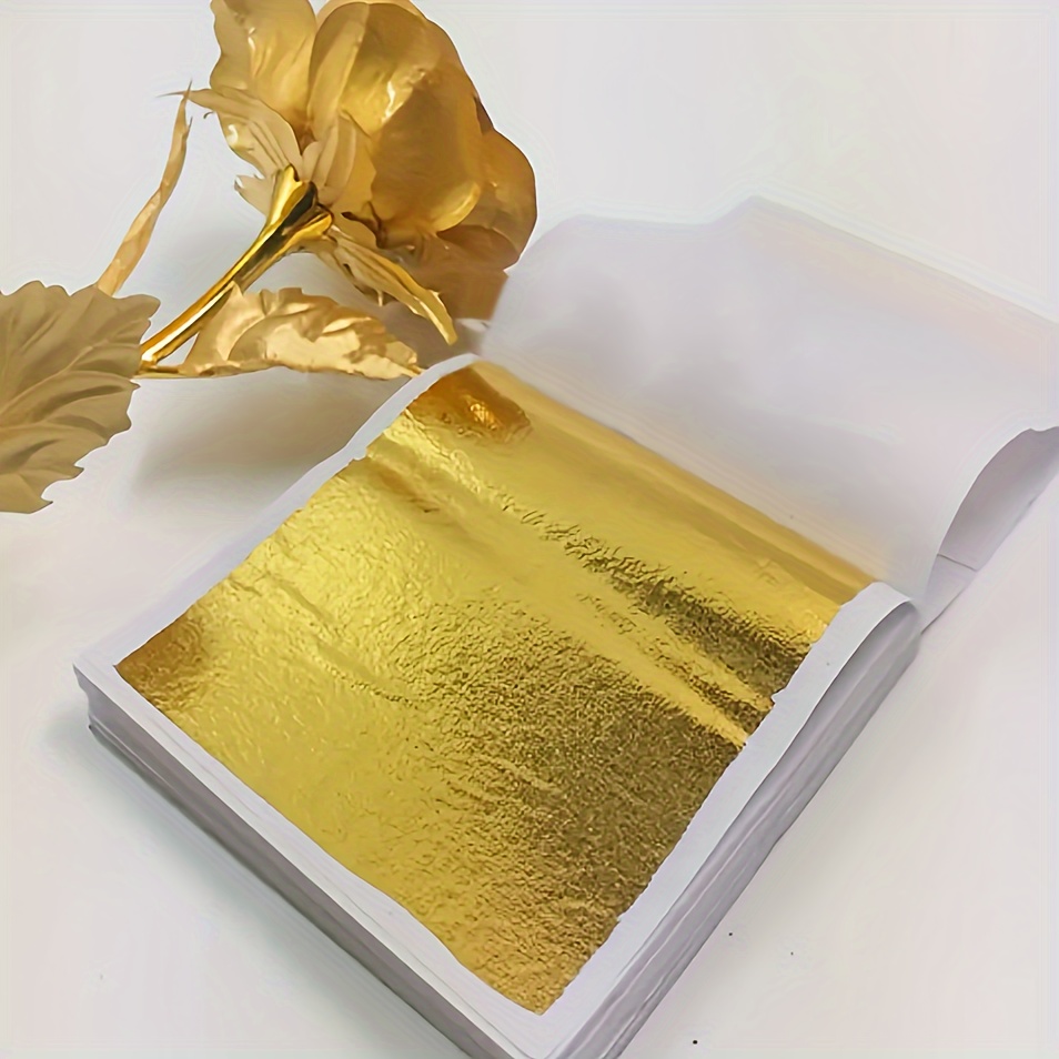 

100 Sheets Golden Foil Silvery Foil Paper, Diy Handicrafts, Suitable For Parties, Festivals, Weddings And Other Occasions