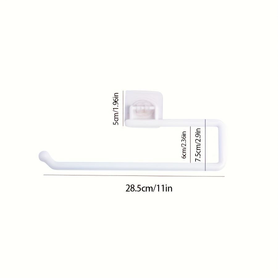 E-shop Papierhandtuchhalter, Stanzfreie Papierhandtuchbox, Wandmontiertes Handtuchregal, Serviettenhalter aus Kunststoff, Geeignet für Küche und