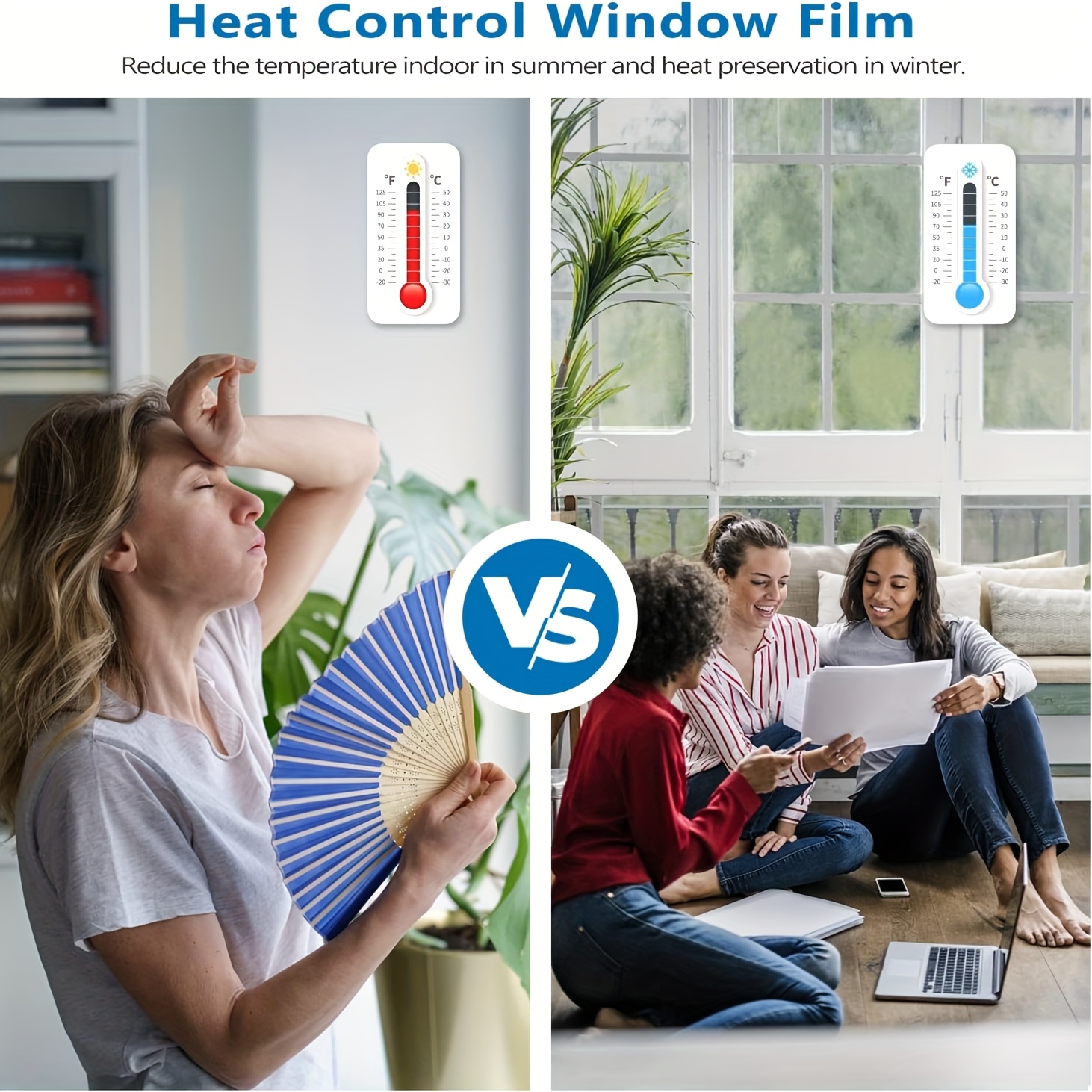 Зеркальная пленка для окна 60×200 см черно-серебристая, статическая, солнцезащитная