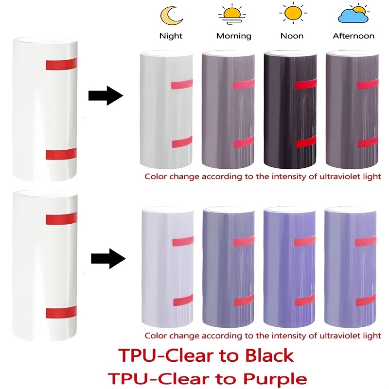 película fotocromática para pintura ppf de coche de 30cm 1.64/3.28/6.56/9.84ft de  , cambio de color transparente a negro  , protección para faros, película auto-  anti-rayaduras